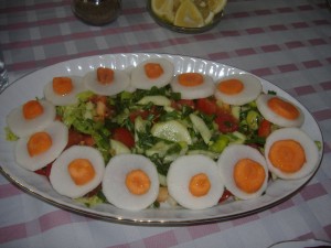 Turp havuç marul salata