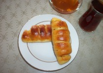 patates ve kıymalı tırtıl poğaça