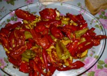 fırında diyet kabak, biber