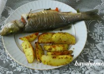 fırında levrek, patates