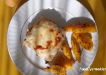 tavuklu mantarlı krep börek