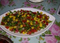 yeşil mercimekli salata